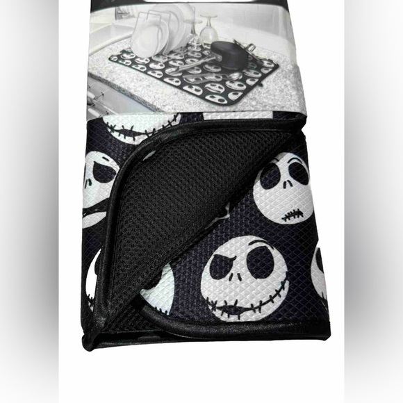 Disney The Nightmare Before Christmas Dish Drying Mat 16”x18” Jack Halloween NEW - Picture 3 of 4